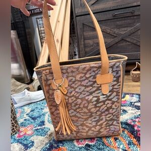 EUC‼️‼️Consuela Iris Leopard Print Tote Bag. DISCONTINUED PRINT.